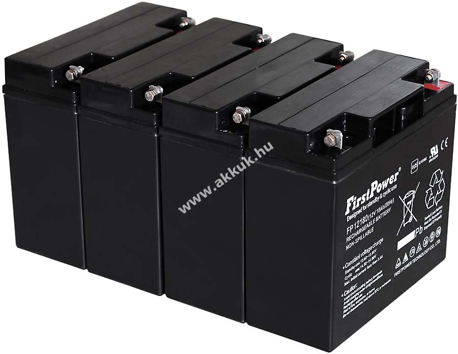 FirstPower ólom zselés akku szünetmenteshez APC RBC11 12V 18Ah VdS