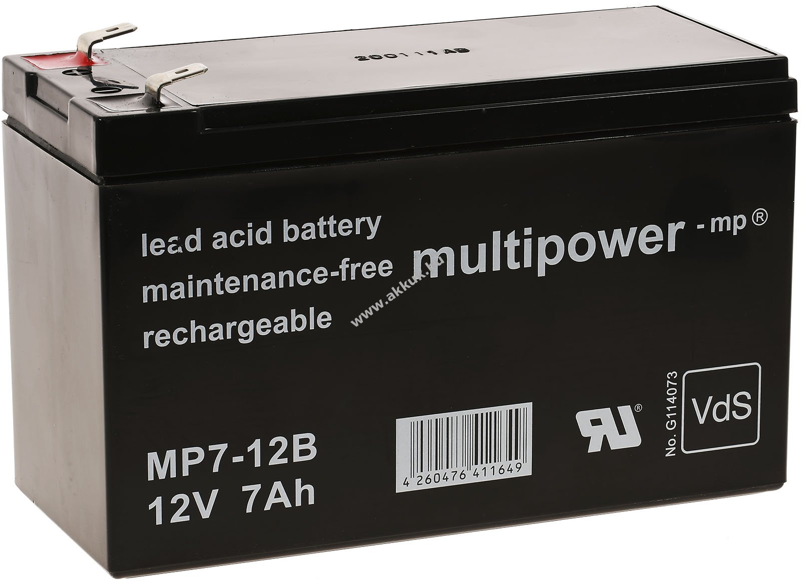 Pótakku Multipower szünetmenteshez APC RBC5 12V 7Ah (7,2Ah is)