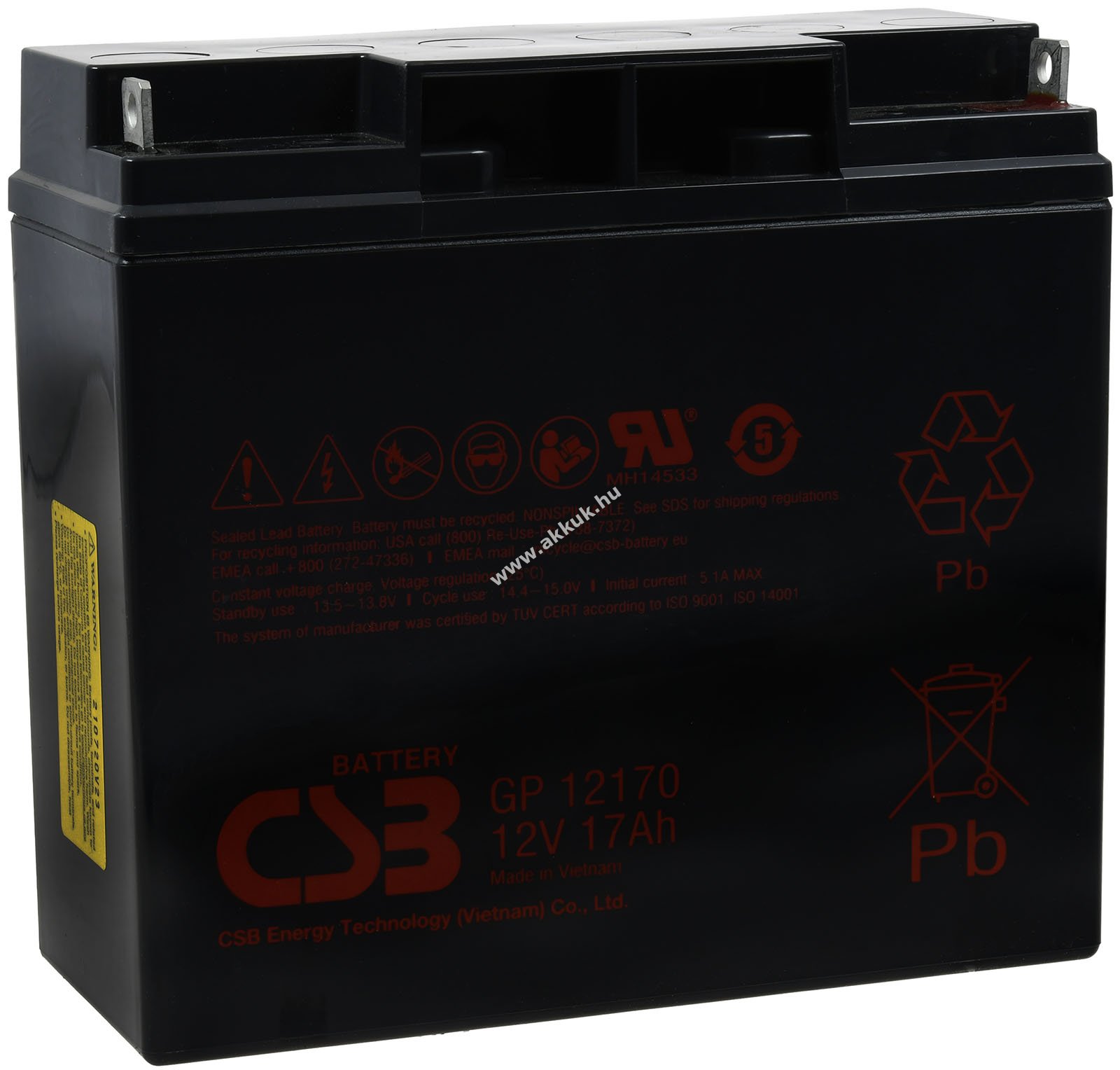 CSB Standby ólom akku GP12170 12V 17Ah