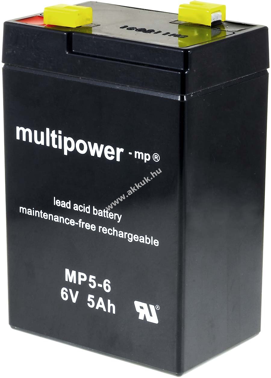 Helyettesítő vészvilágítás akku (UPS) Tairui TP6-4.0 6V 5Ah (helyettesíti 4,5Ah 4Ah)