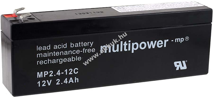 Savas ólom akku Multipower MPC2,4-12 helyettesíti MP2,4-12C ciklusálló, ciklikus