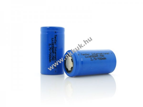 Tensai akkucella Li-ion típus: 18350 HP 700mAh (kizárólag szakembereknek)