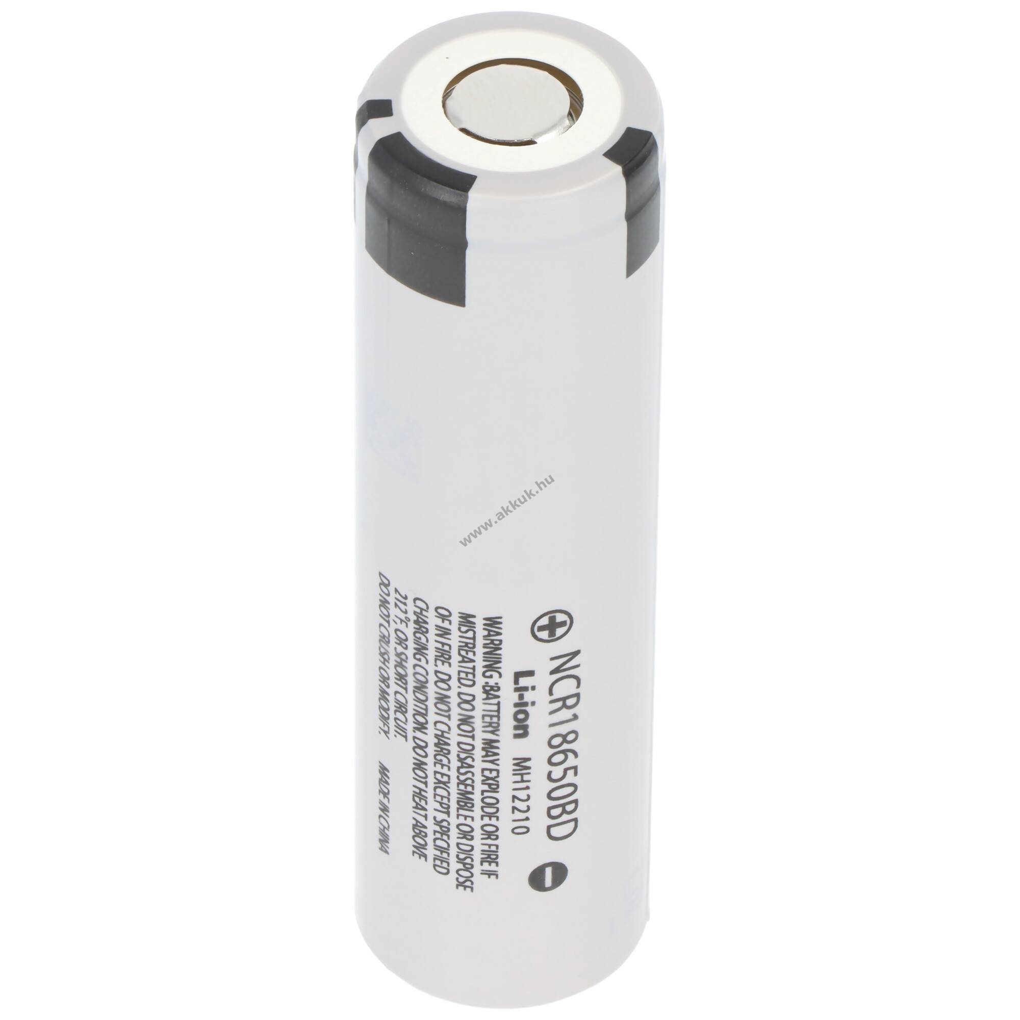 Panasonic akkucella Li-Ion típus: NCR18650A / NCR18650BD (kizárólag szakembereknek)