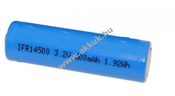 OEM akkucella IFR14505 Lifepo4 típus IFR14500 / AA (kizárólag szakembereknek)