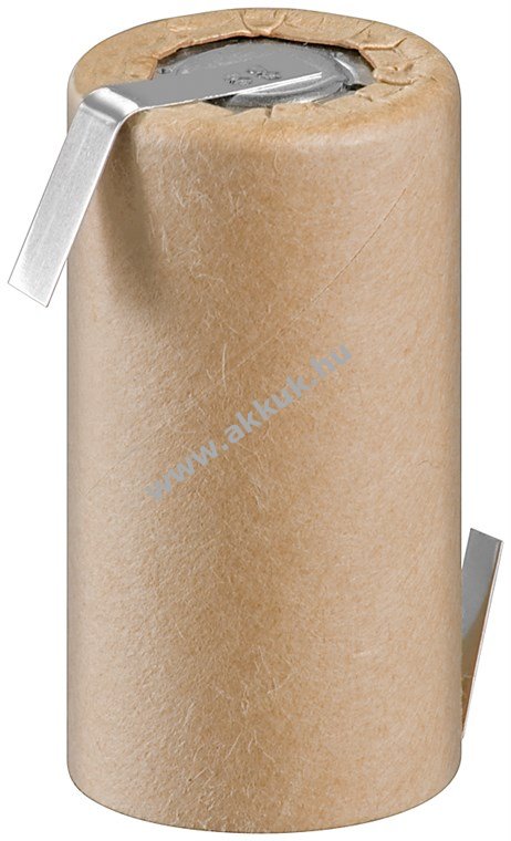 Goobay akkucella SUB-C 1,2V 1500mAh - típus SC 1500 NIMH - papír borítás, forrfüles (Z)