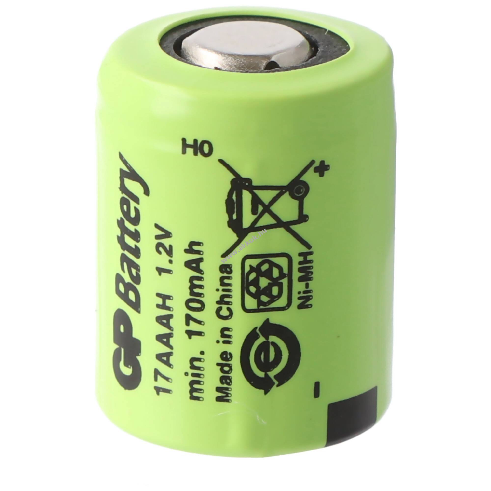 GP akkucella típus 17AAAH / 1/3 AAA - 1,2V 170mAh Ni-MH