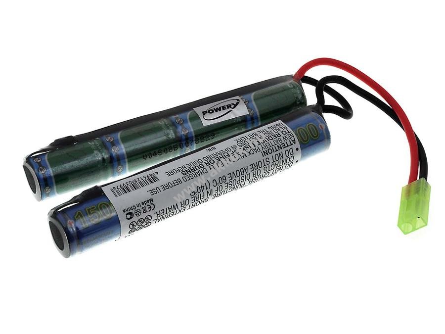 Helyettesítő Airsoft akku 9,6V 1500mAh (4+4 akkucella sorba kötve)