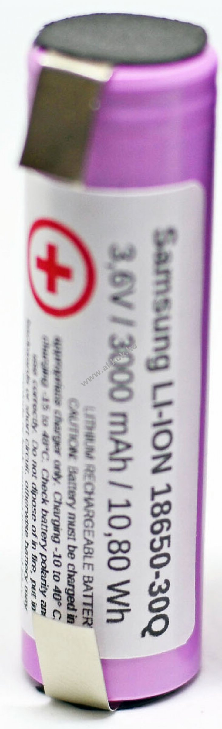 Samsung akkucella 18650-30Q 3.6V Li-Ion 3000 mAh, U forrfüllel 2db/csomag
