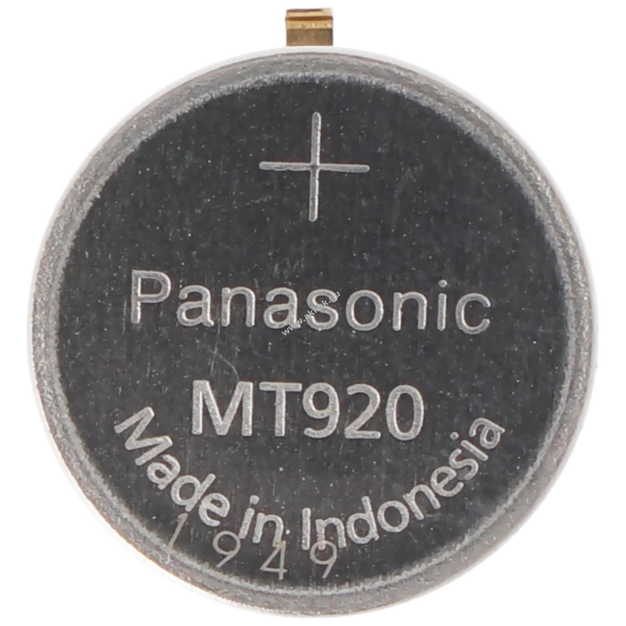Panasonic MT920 kondenzátor, kapacitor, 1.5V, forrfüles