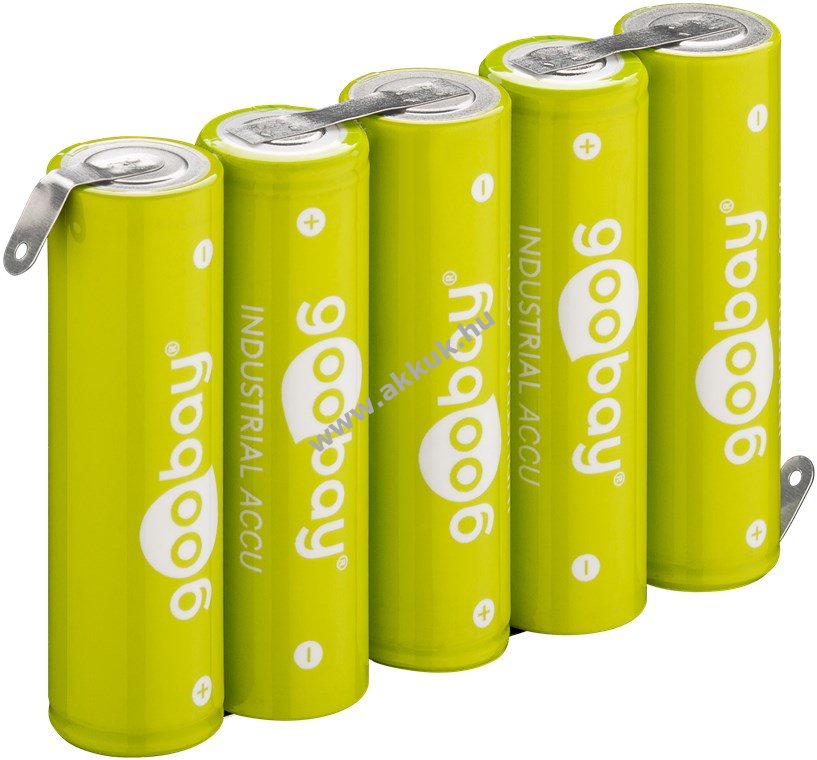 Goobay akku pack (AA) NiMH típus AA-5 RTU - forrfüles 6V 2100mAh