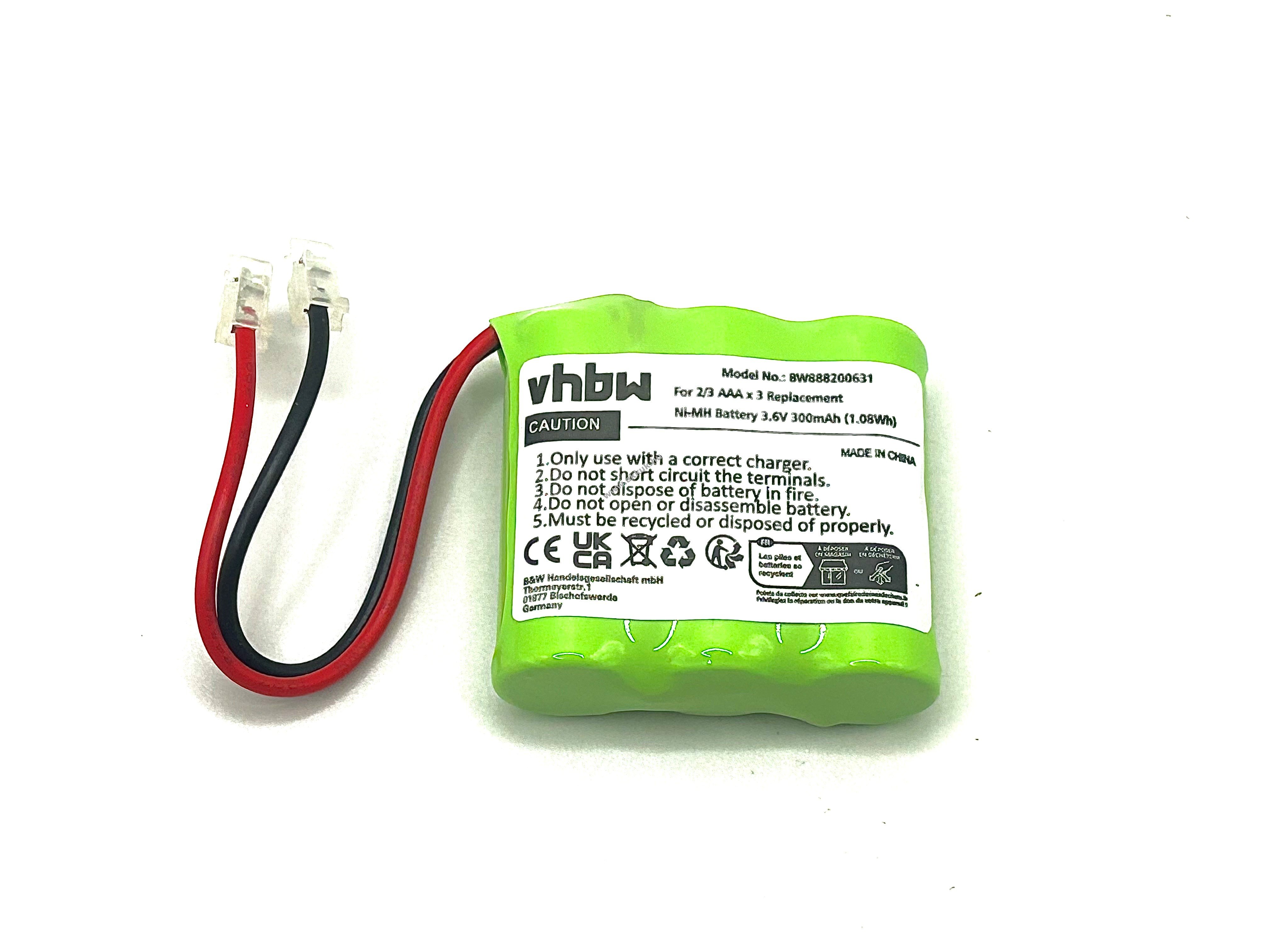 Univerzális akku 3db 2/3 AAA akkuból Ni-MH 3.6V 300mAh - Kiárusítás!