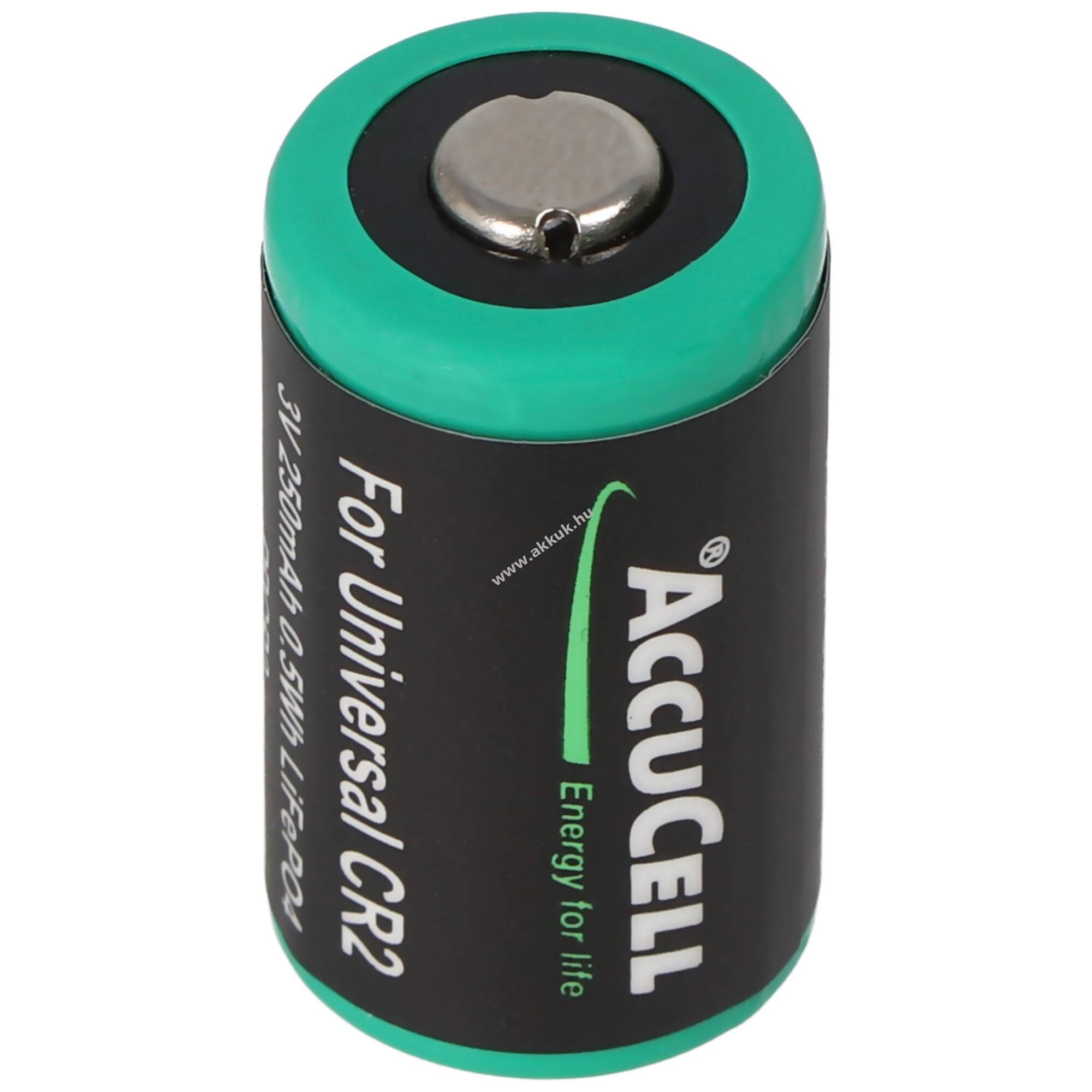 CR-2 Li-Ion akku 250mAh, 3V, LiFePo4