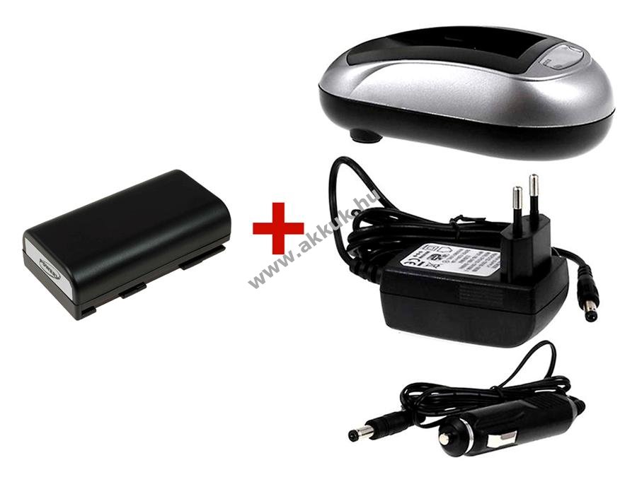Helyettesítõ akku + Akkutöltõ Canon típus BP-915 szett