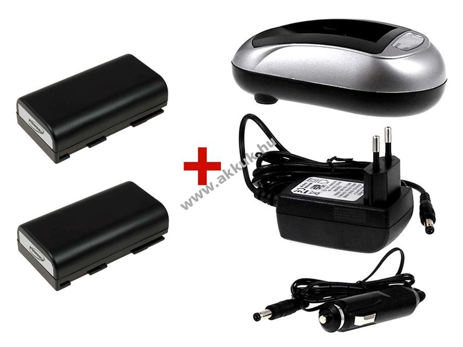 2db Helyettesítõ akku + 1db Akkutöltõ Canon típus BP-915 szett