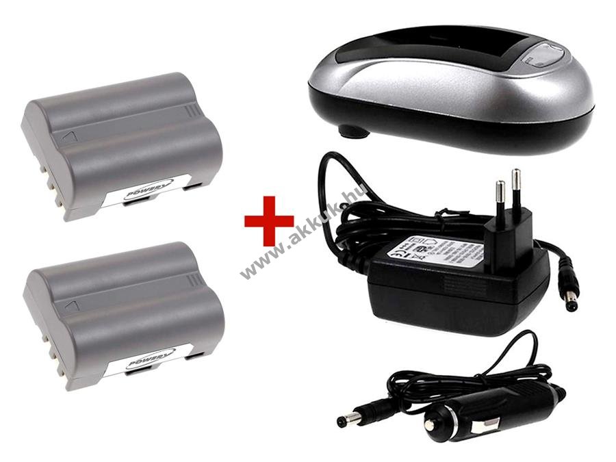 2db Helyettesítõ akku + 1db Akkutöltõ Nikon típus EN-EL3e szett