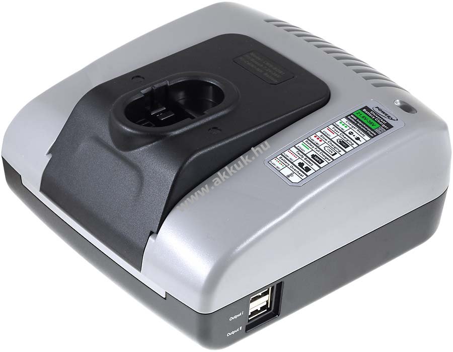 Powery akkutöltő USB kimenettel Bosch típus BAT119