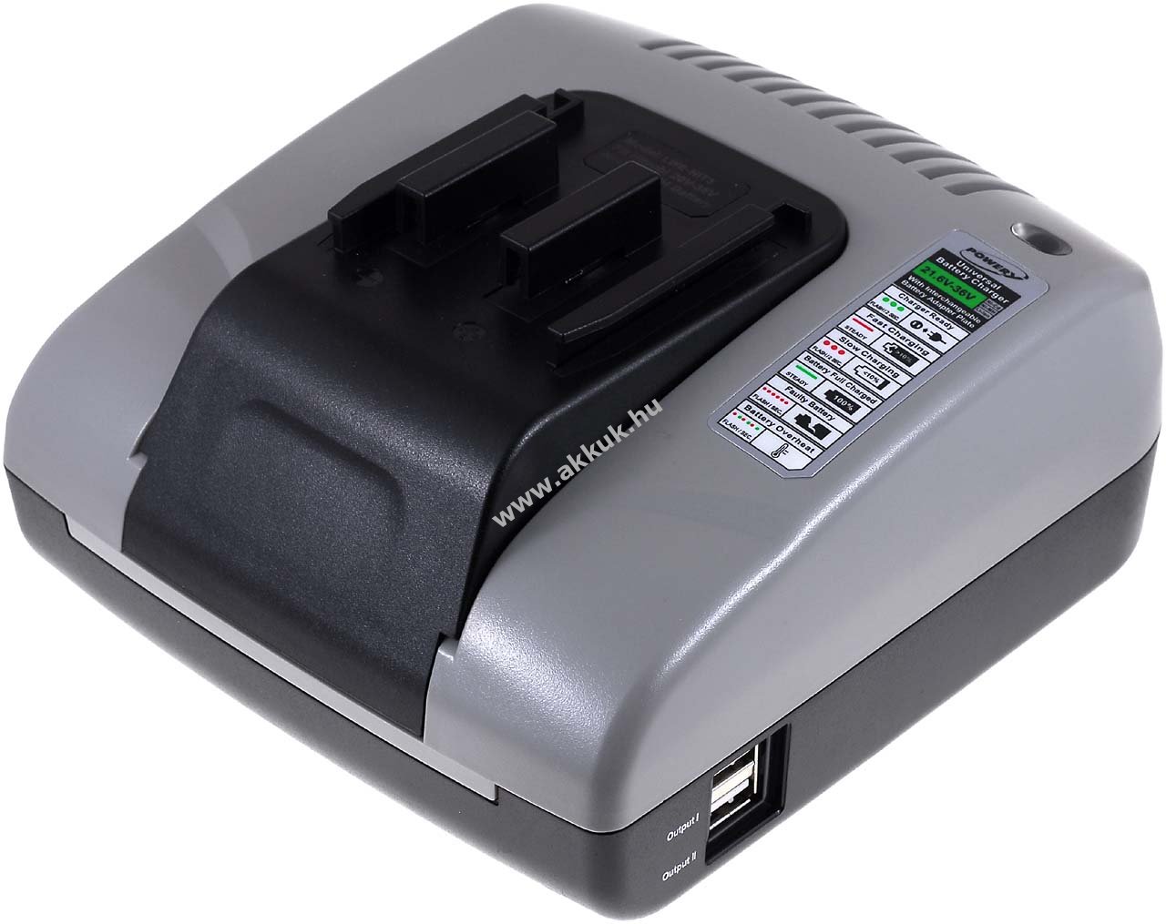Powery akkutöltő USB kimenettel Hitachi akkus fúrókalapács DH 24DVA