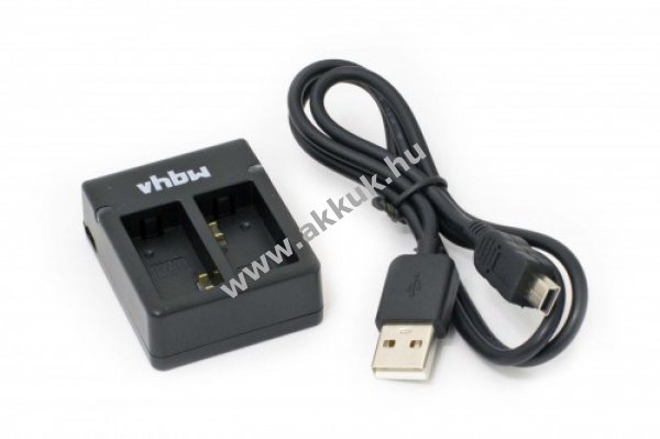 USB-s akkutöltõ 2db akkuhoz Gopro típus AHDBT-201