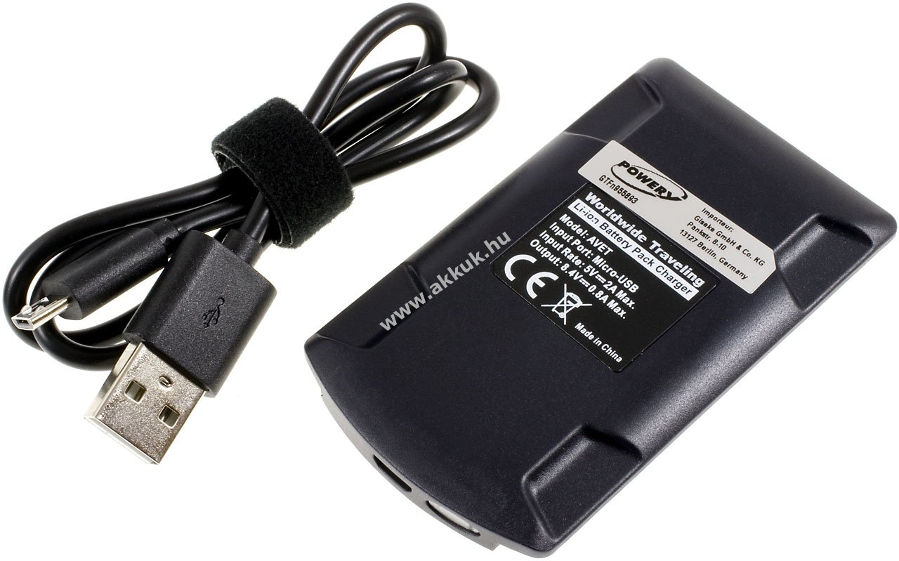 USB-Akkutöltő Sony típus NP-FH40