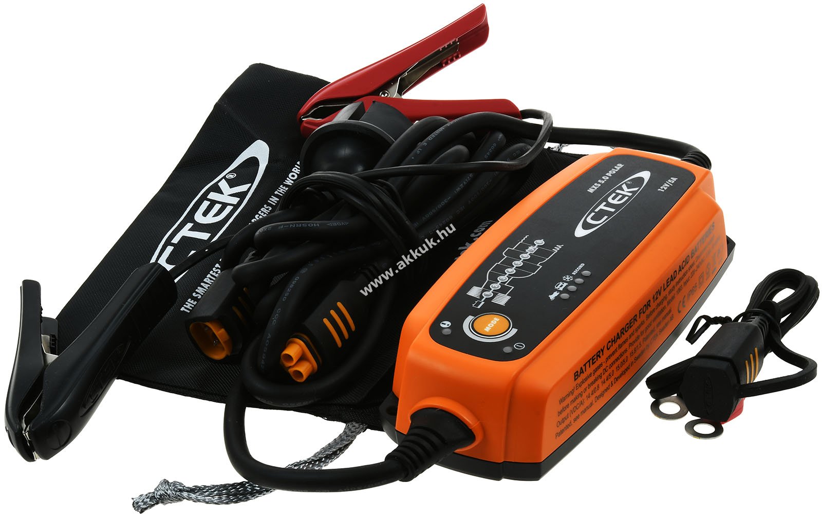 CTEK MXS 5.0 Polar (56-855) akkutöltő, teljesen automata autó, csónak stb. 12V 5A EU