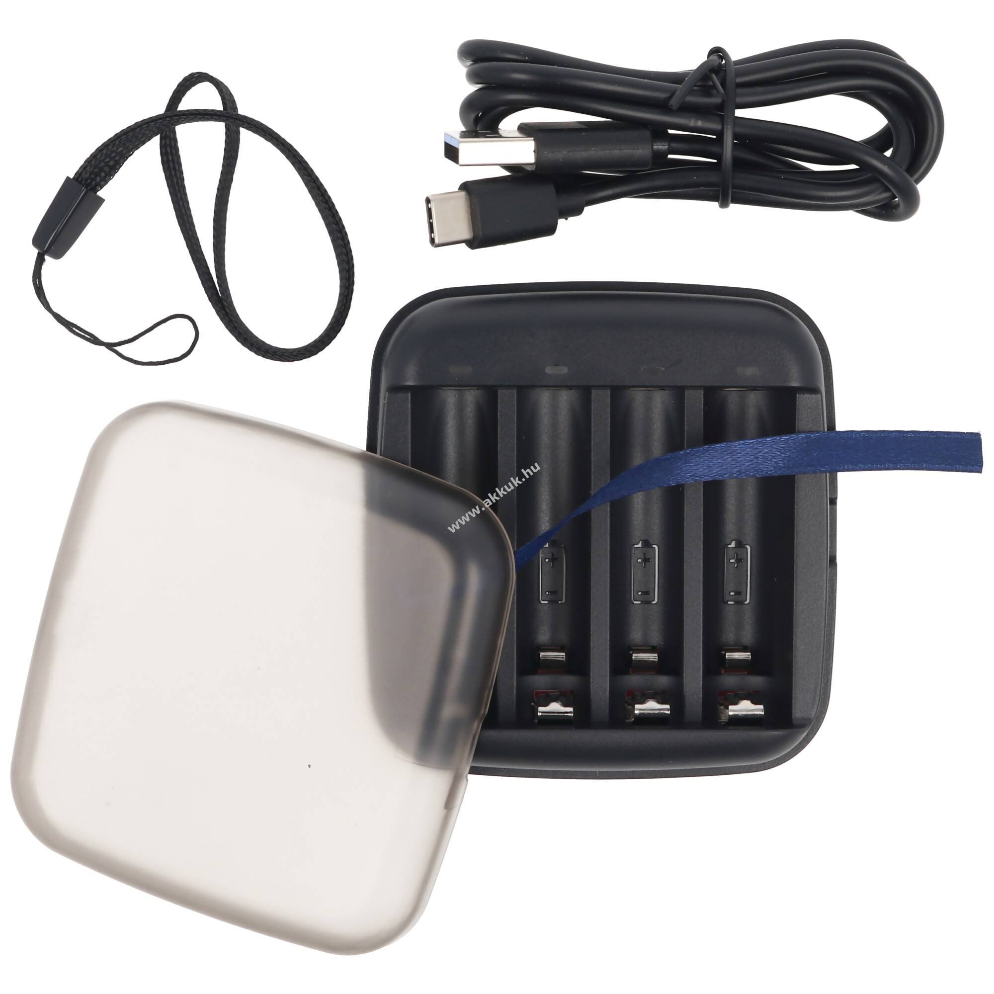 Xtar BC4 gyorstöltő 1,5V Li-Ion és 1,2V NiMH AA AAA akku USB-C 4x0,5A powerbank - Kiárusítás