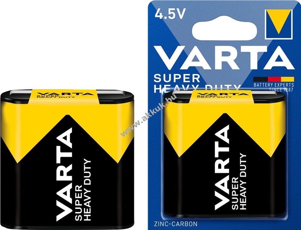Varta Super heavy duty 3R12 laposelem 4.5V 1db/csomag