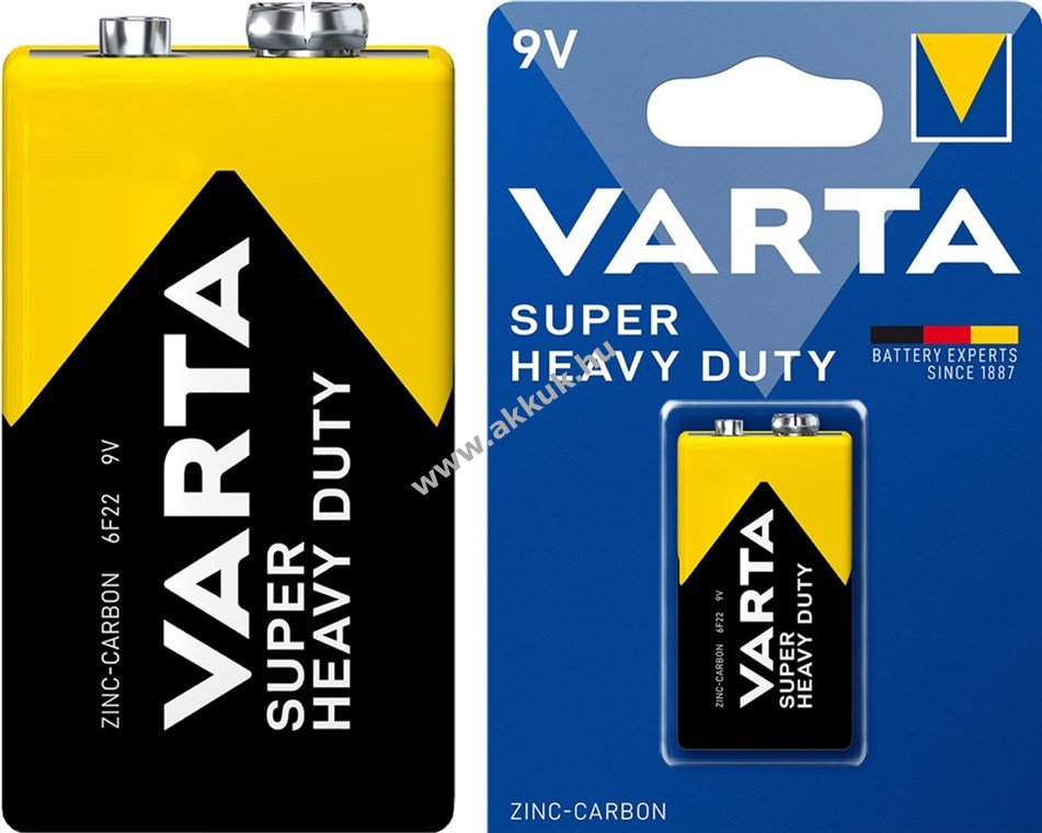Varta Super heavy duty 4022/6LR61/PP3/6LP3146/9V/E-Block elem 1db/csomag