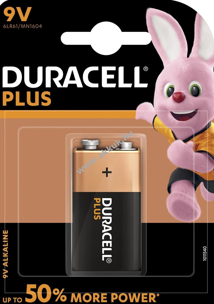Duracell elem Plus Power 6LF22 9V-Block 1db/csom.