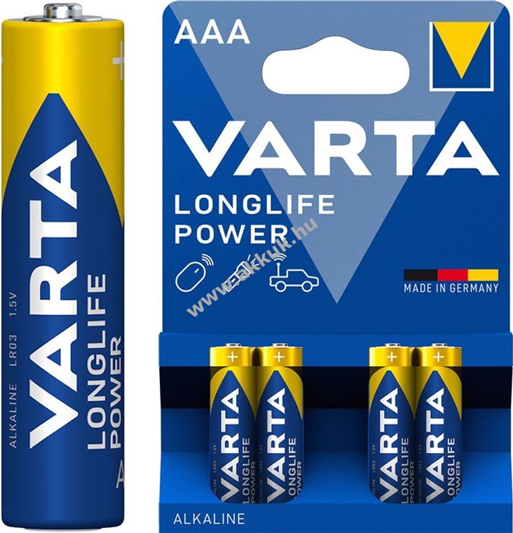 Varta alkáli elem Micro (AAA / LR03) - Longlife Power (4903) 4db/csom.