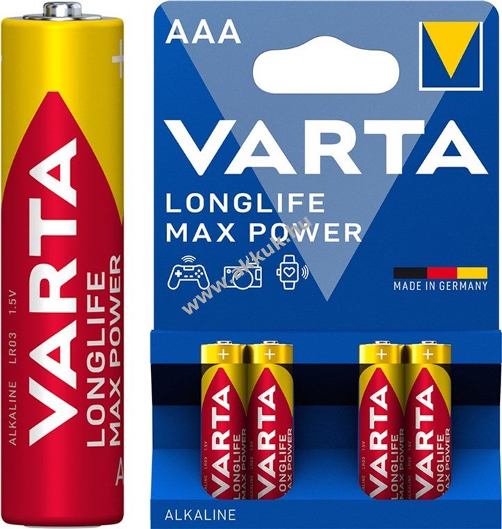 Varta Longlife Max power 4103-LR03 AAA-Micro elem 4db/csomag
