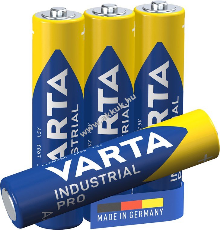 Varta Industrial ipari elem 4003 micro/mikró LR03 AAA 4db/csom.