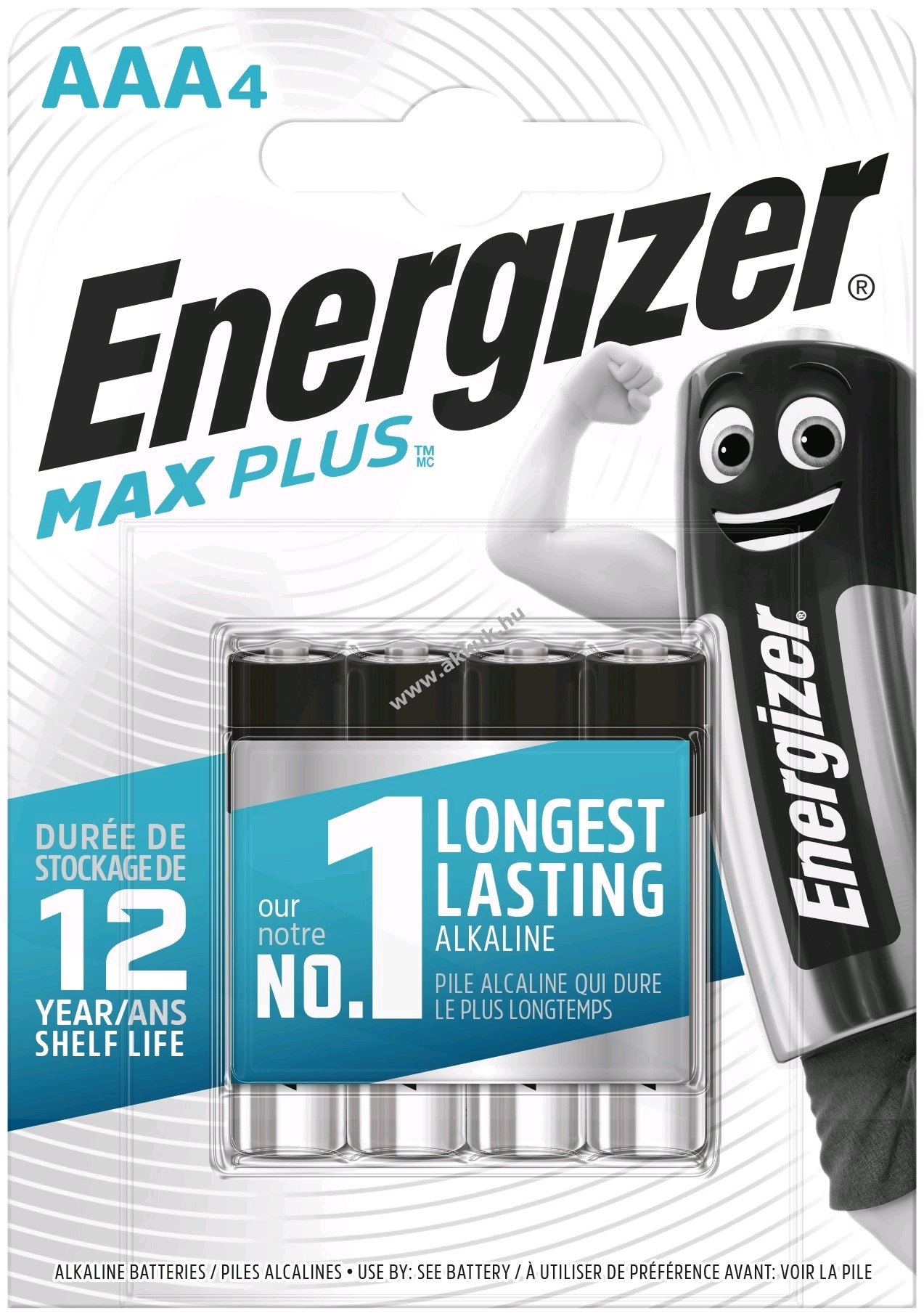 ENERGIZER MAX PLUS AAA, mikro, E92, 4db/csomag