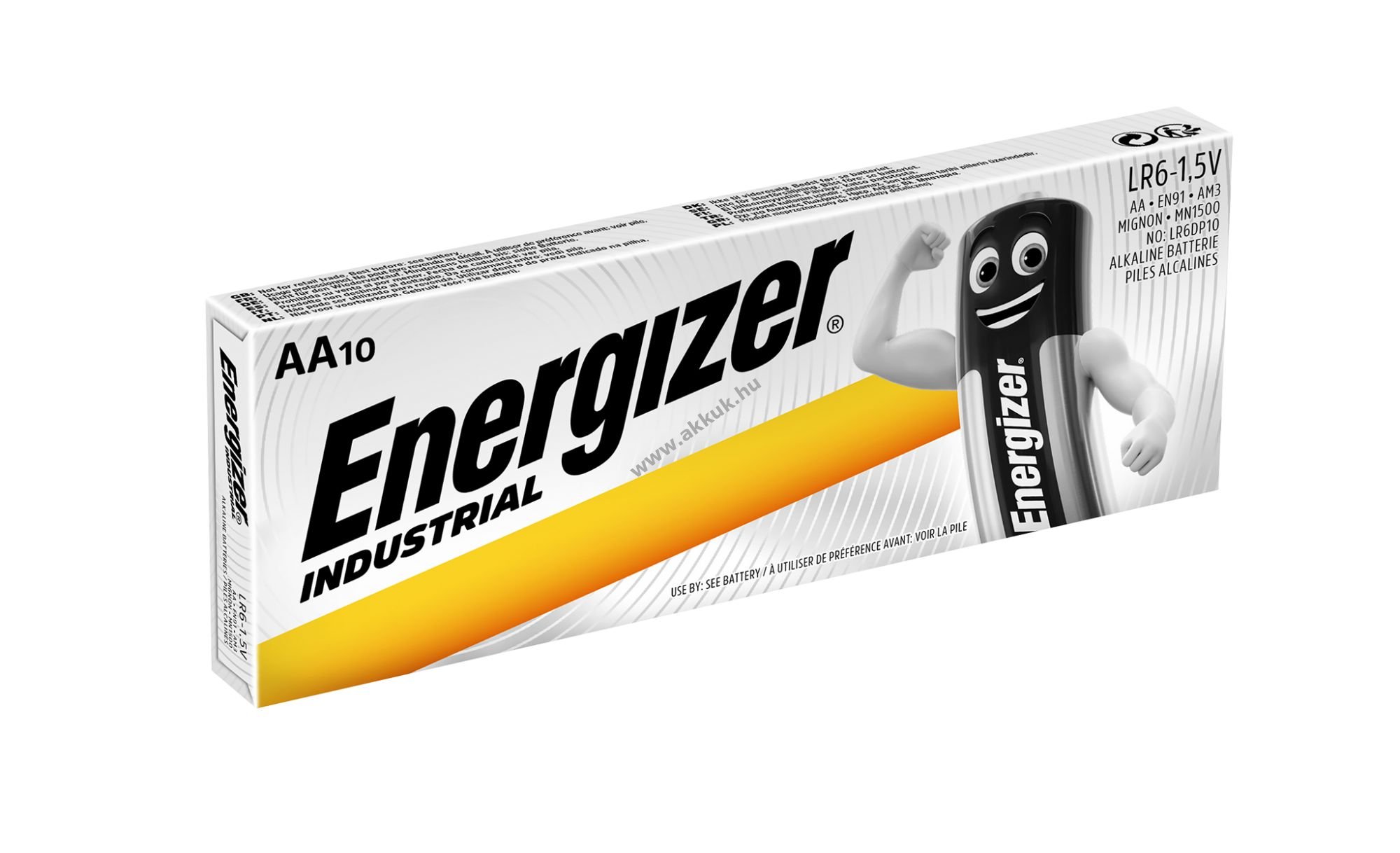 Energizer ipari elem EN91 LR6 AA Mignon R06 10db/csom.