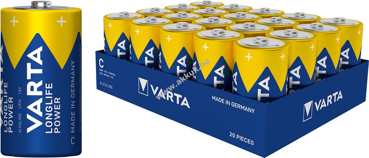 Varta Longlife Power elem 4014/LR14/C/Baby/Bébi 1db/csom.