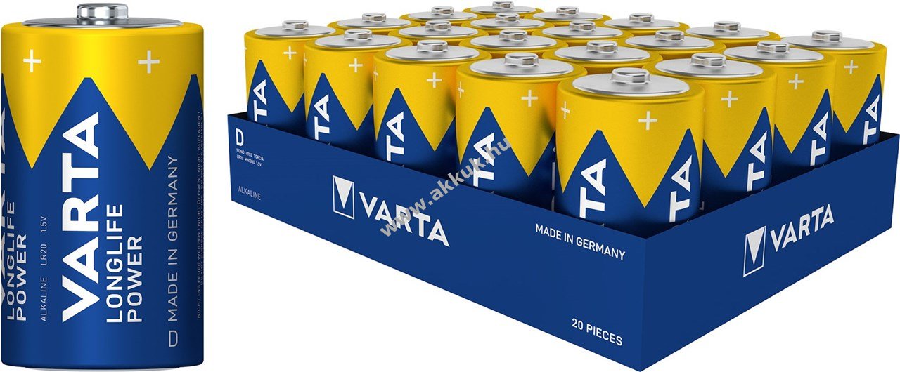 Varta Longlife Power elem 4020/LR20/D/Mono/góliát 1db/csom.