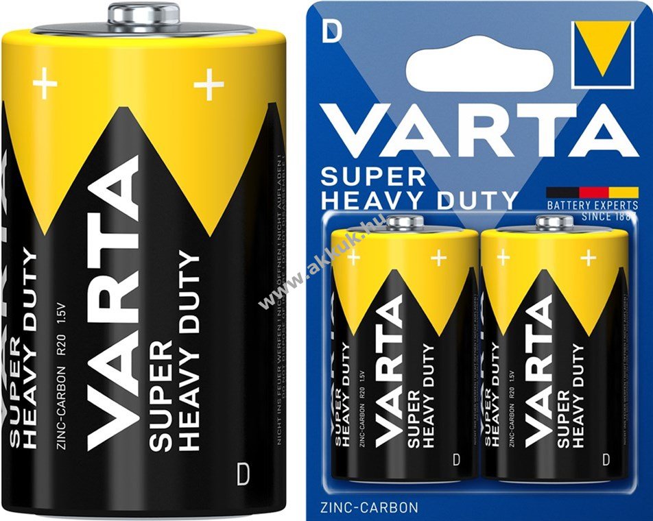 Varta Super Heavy Duty elem 4020/LR20/D/Mono/góliát 2db/csom.