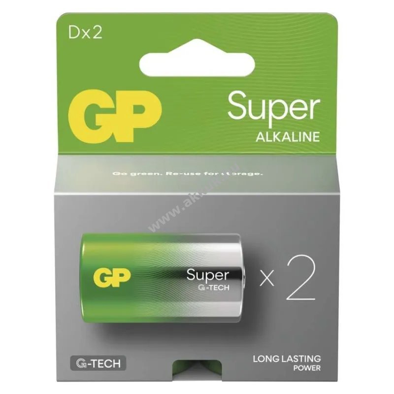 GP Super alkáli elem 4020/LR20/D/Mono/góliát 2db/csomag