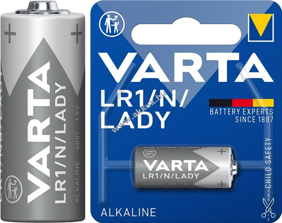 Varta Professional Electronics LR1/N (Lady) elem 1,5V 1db/csomag alkáli-mangán