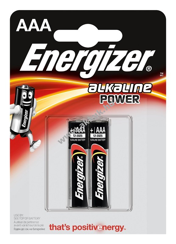 ENERGIZER Alkaline Power elem AAA mikro E92 2db/csom