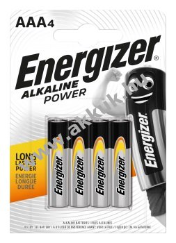 ENERGIZER Alkaline Power elem AAA mikro E92 4db/csom