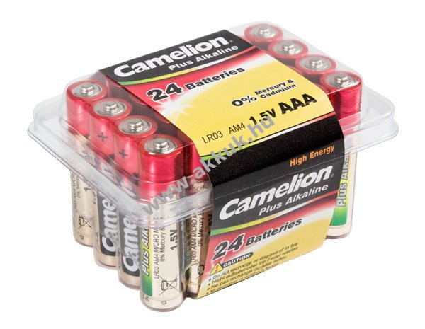 Camelion Plus alkáli elem LR03 AAA Micro (24db-os Box)