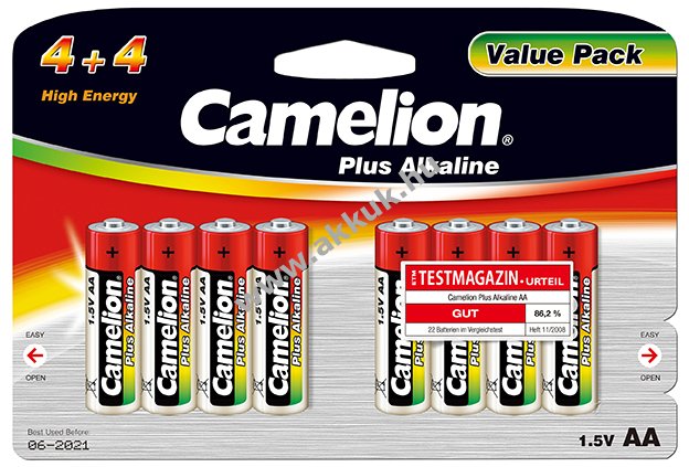 Camelion ceruza elem Mignon LR6 AA Plus alkáli (4+4) 8db/csom.
