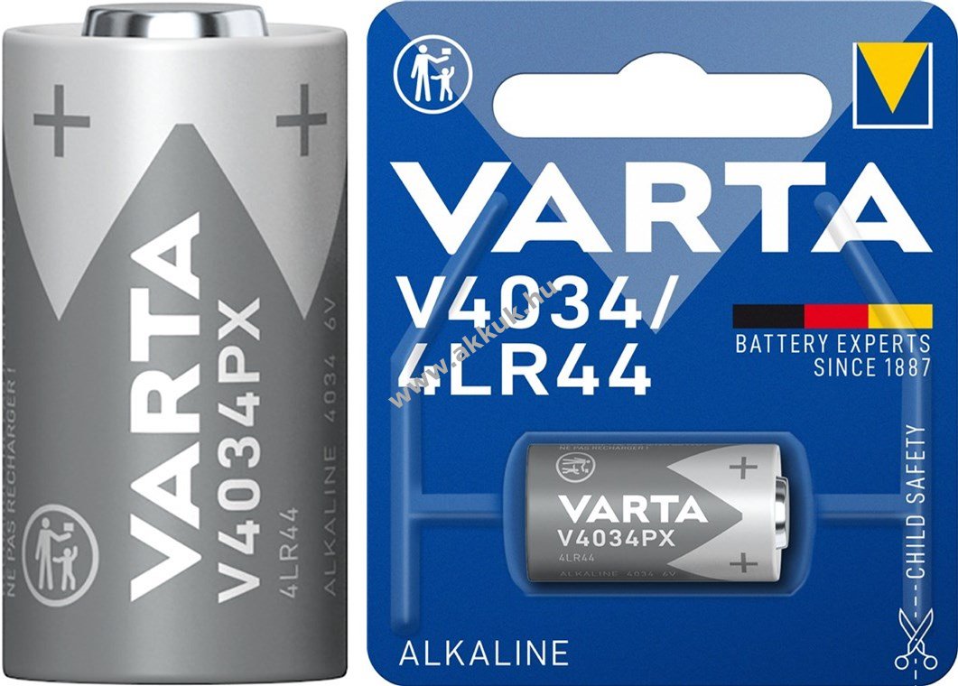 Varta Professional Electronics 4LR44 (4034) elem 6V 1db/csomag alkáli-mangán