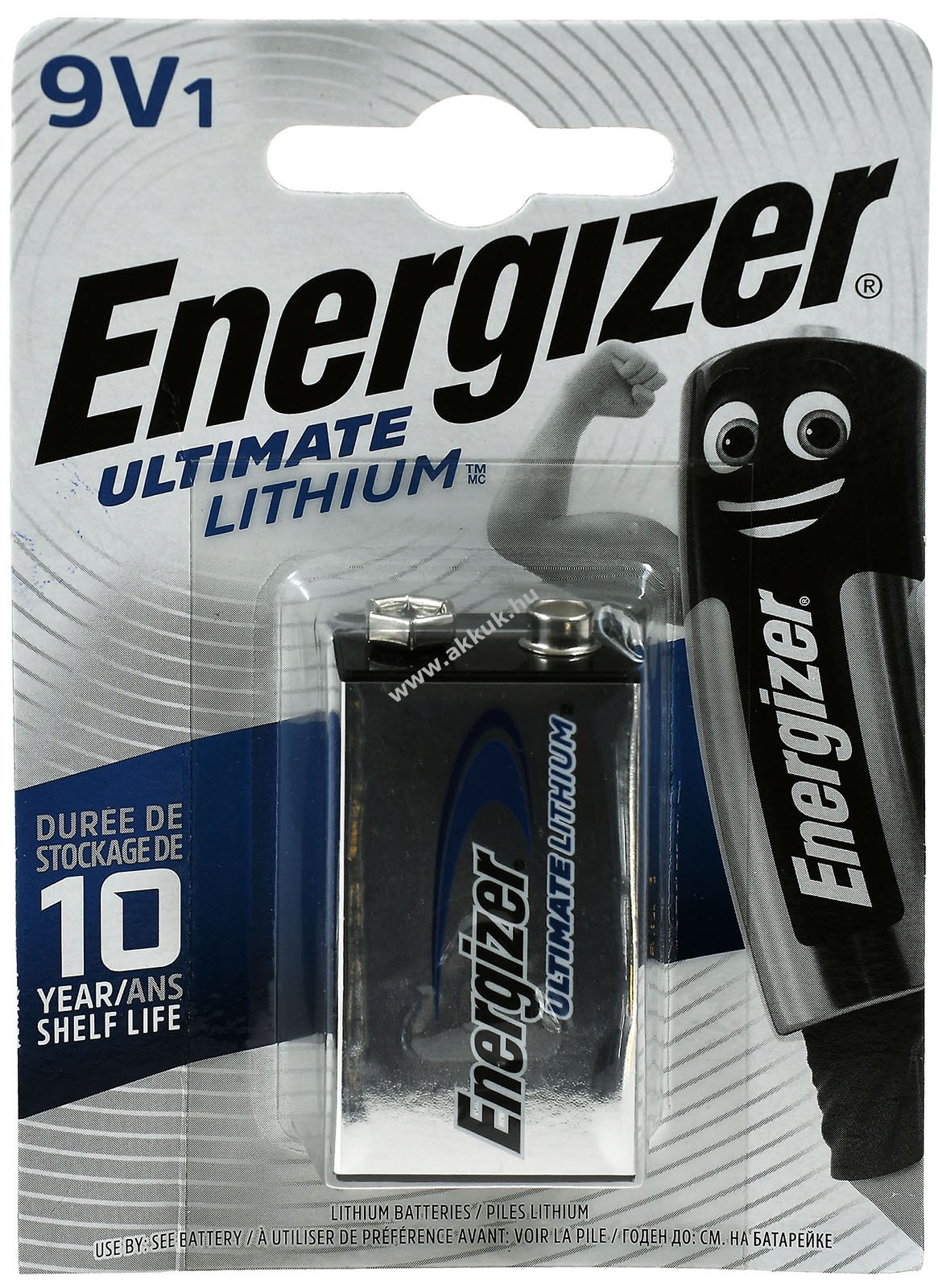 Energizer Ultimate Lithium elem típus X522 9V-Block 1db/csom.