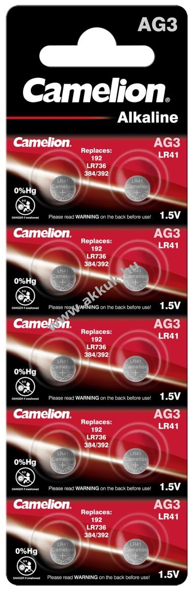 Camelion gombelem AG3 10db/csom.