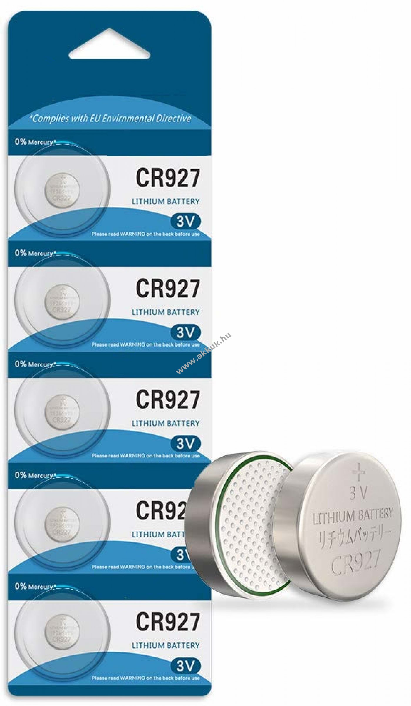 OEM Lithium gombelem CR927 3V 5db/csomag