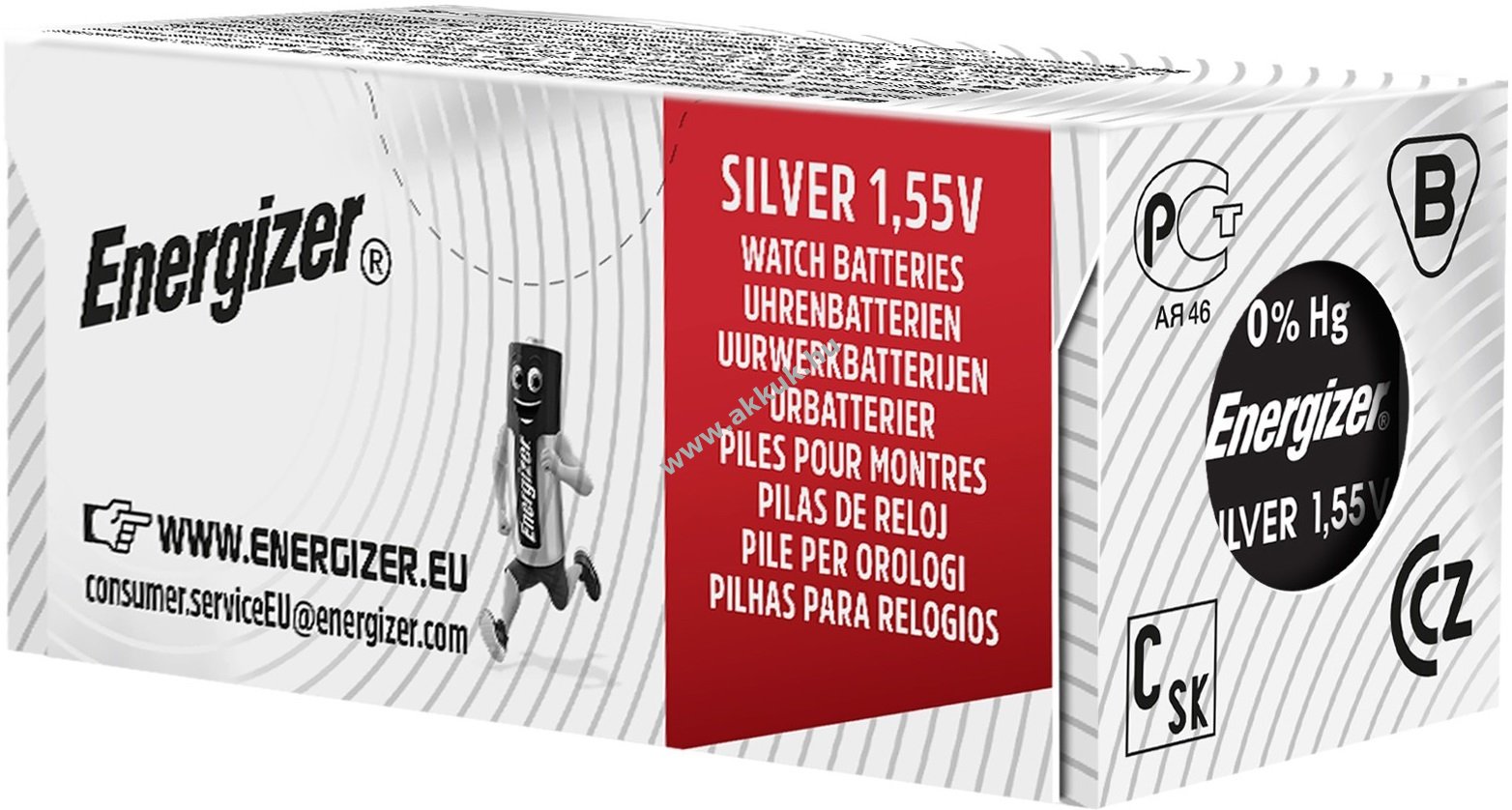 ENERGIZER 370/371 Silver Oxide óra elem 1db/csomag