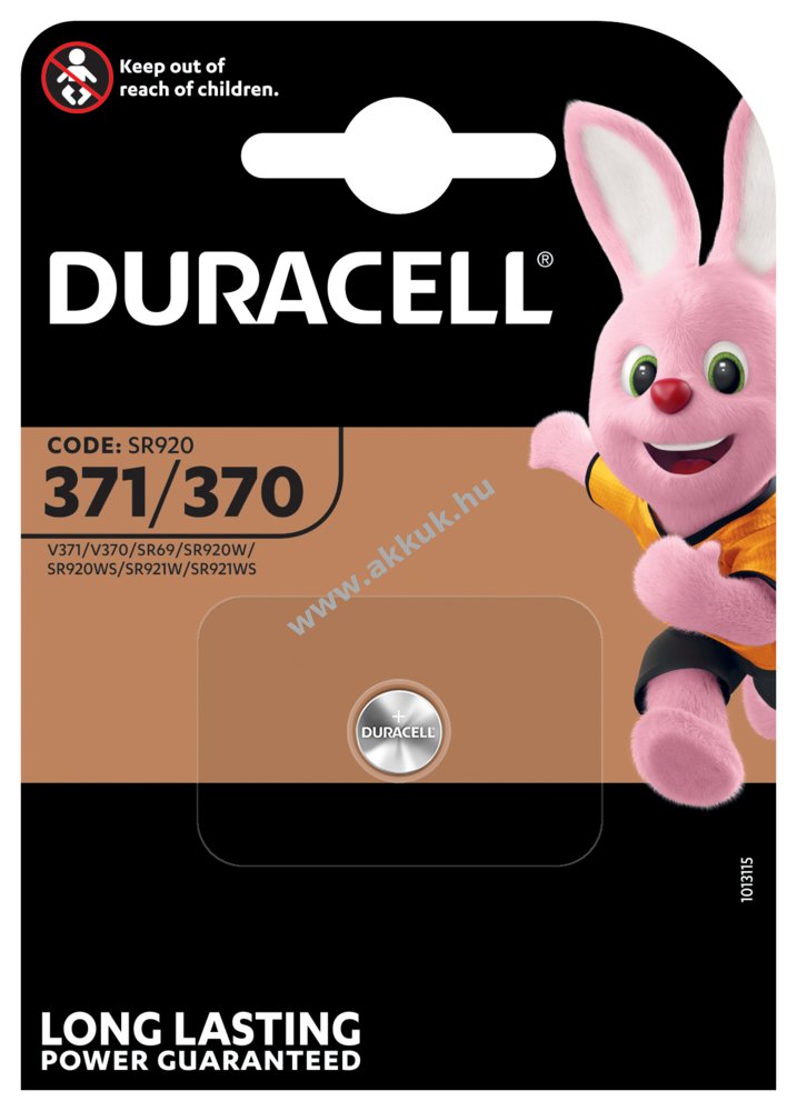 Duracell gombelem típus 371, V371 1db/csom.