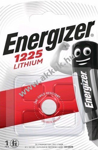 ENERGIZER CR1225 gombelem Líthium 1db/csomag - A készlet erejéig!