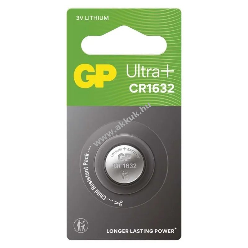 GP Lítium gombelem CR1632 1db/csomag